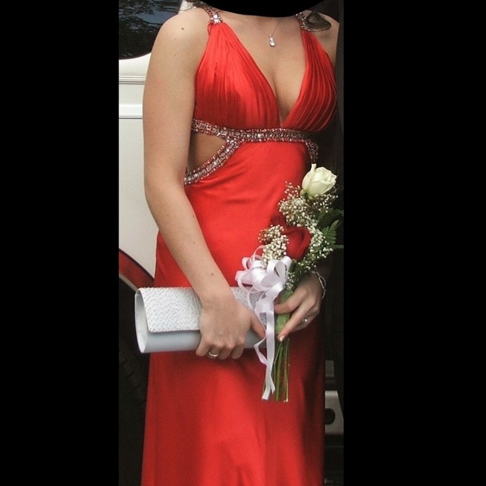 Size 0 Red Prom Dress